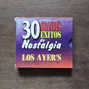 LOS AYER'S -30 GRANDES EXITOS DE NOSTALGIA- 1999 COLOMBIAN DOUBLE CD ALBUM PORRO